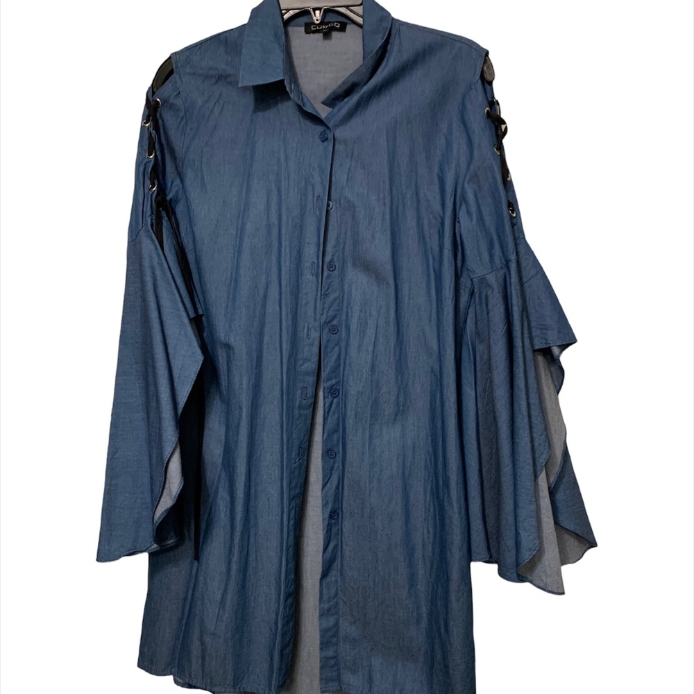 Denim Oversized Shirt or Shirt Dress